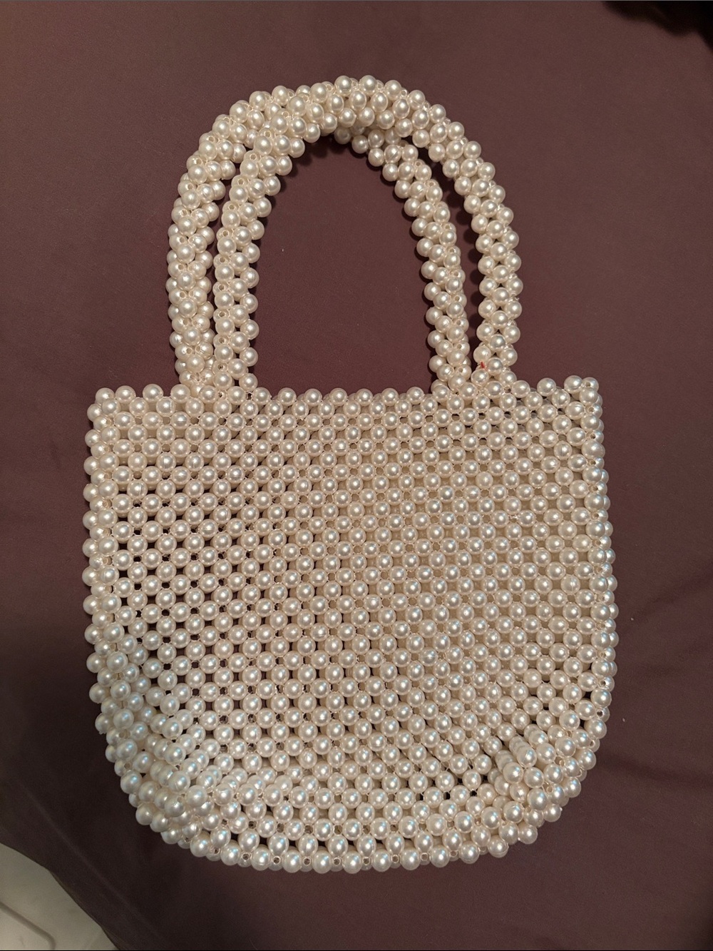 Pearl Beaded mini bag - Bridal Handbag